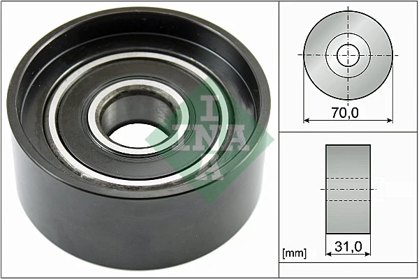 Deflection/Guide Pulley, V-ribbed belt